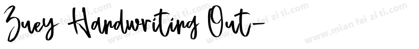 Zuey Handwriting Out字体转换